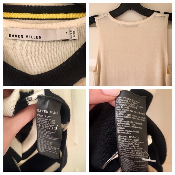 Karen Millen Striped Knit Dress w/Cropped Sweater - Picture 4 of 4